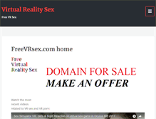 Tablet Screenshot of freevrsex.com